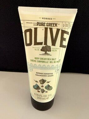 KORRES Pure Greek Olive Sea Salt Body Cream 200ml New Sealed